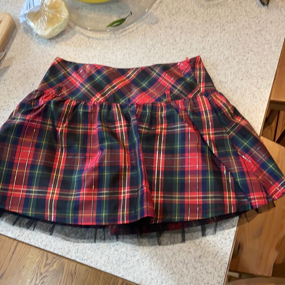 Holiday skirt with tulle.